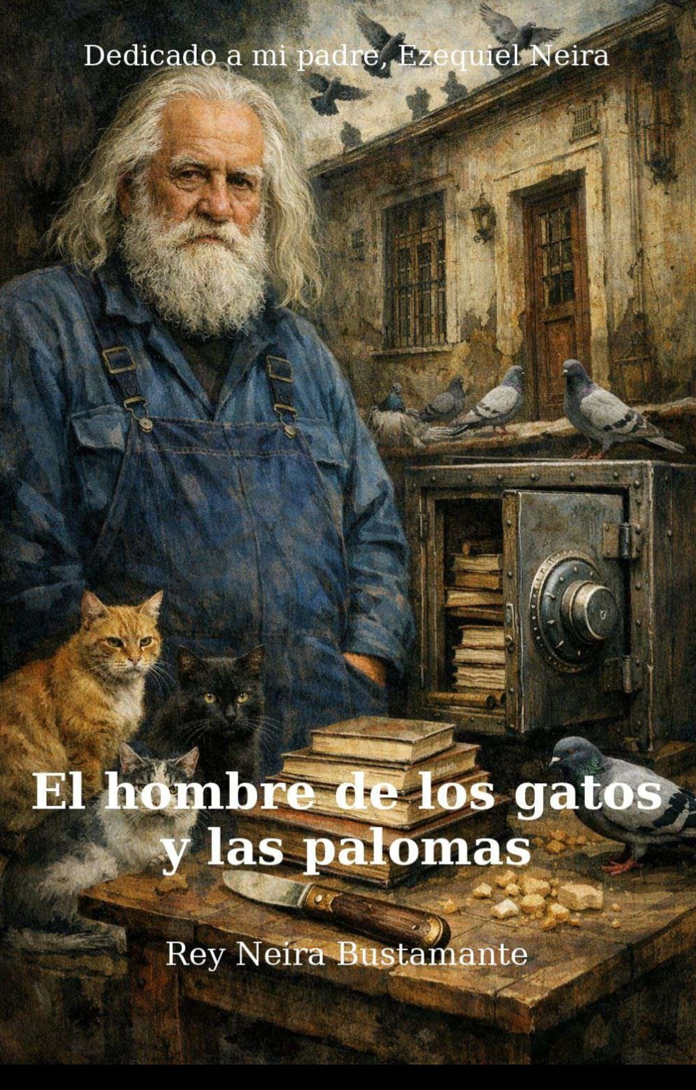 El hombre de los gatos y las palomas dedicado a mi padre Exequiel Neira