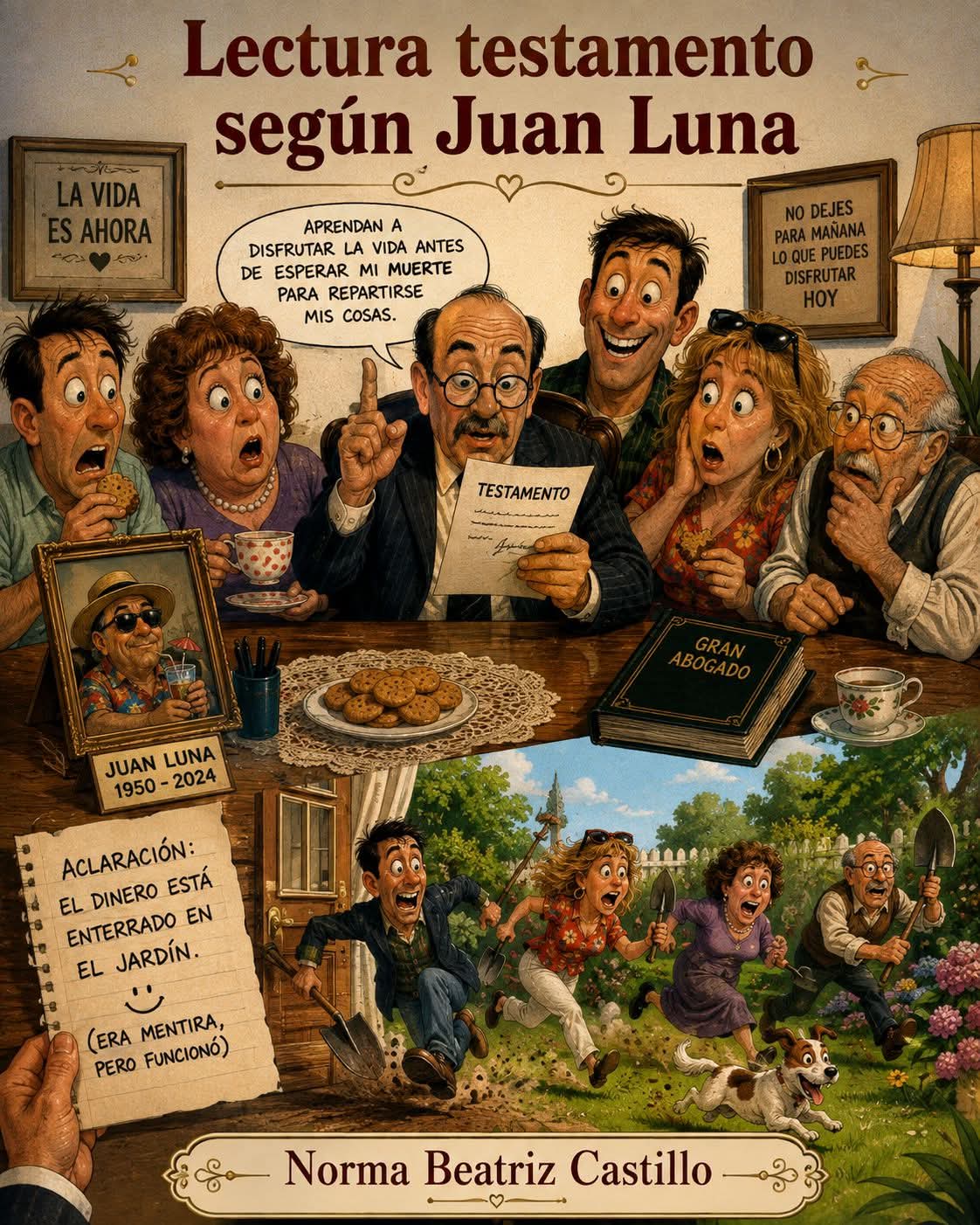 Lectura testamento según Juan Luna.