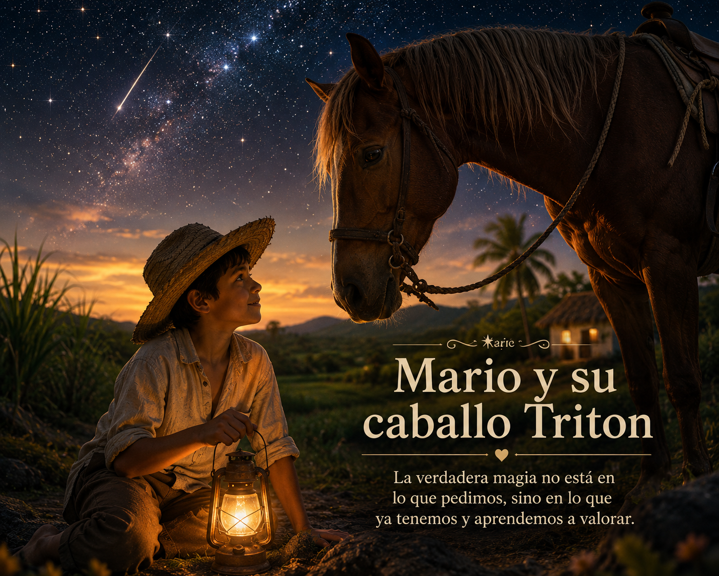Mario y su caballo Triton